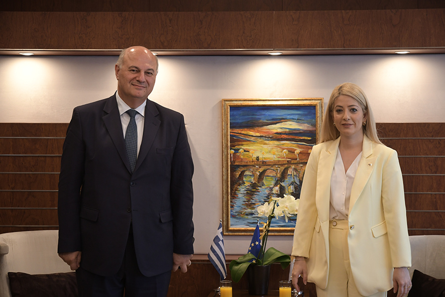 Η Πρόεδρος της Βουλής δέχθηκε τον Υπουργό Δικαιοσύνης της Ελλάδας κ. Κώστα Τσιάρα - 23/06/2022