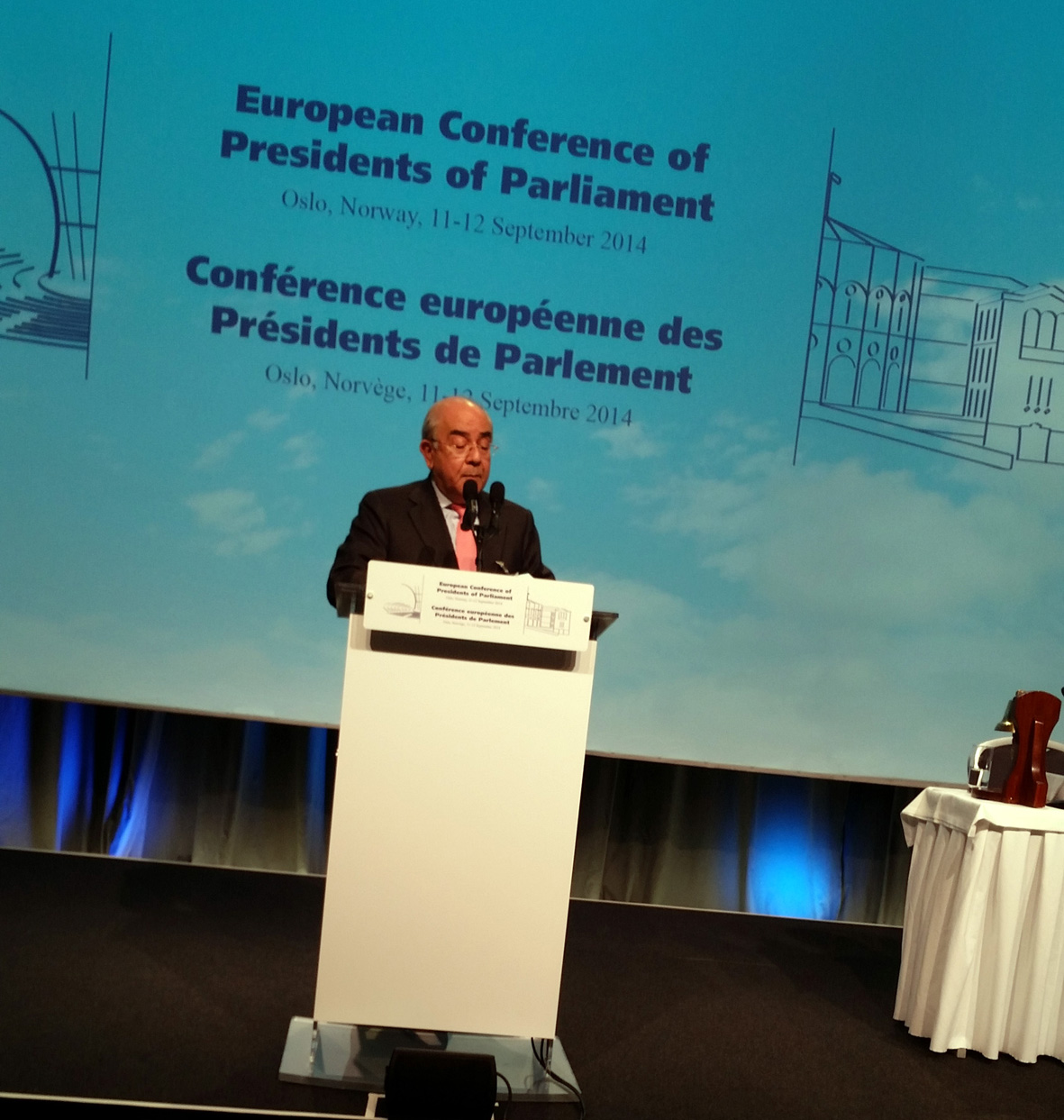 Ομιλία του Προέδρου της Βουλής στην Ευρωπαϊκή Διάσκεψη Προέδρων Κοινοβουλίων - Οσλο 11-12/9/2014