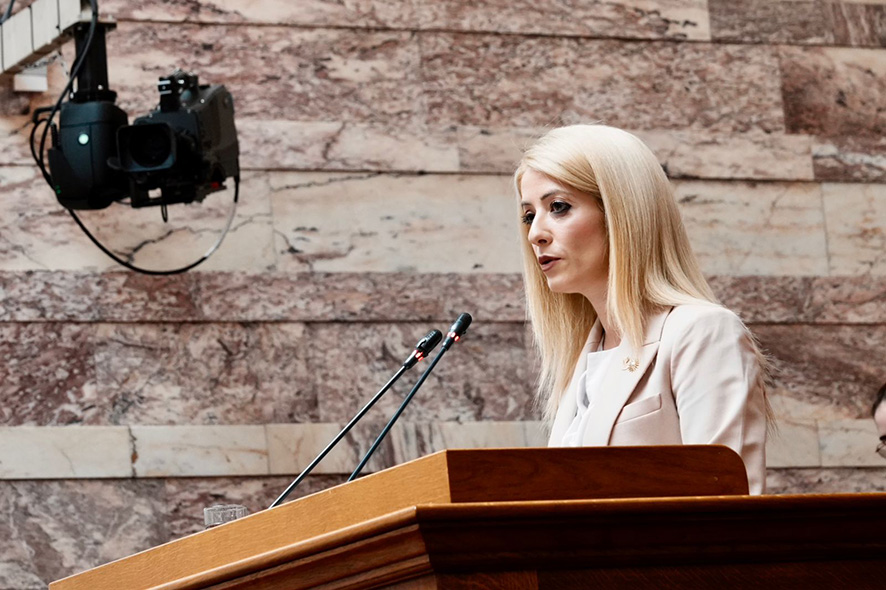 Η Πρόεδρος της Βουλής των Αντιπροσώπων προέβη σε δήλωση εκ μέρους της Βουλής των Αντιπροσώπων, κατά την ολοκλήρωση των εργασιών της Συνόδου Κορυφής Πολιτικών Ηγέτιδων, στην Αθήνα - 21/03/2024