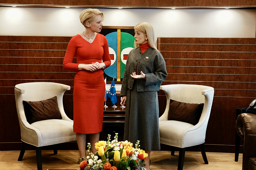 Η Πρόεδρος της Βουλής των Αντιπροσώπων κ. Αννίτα Δημητρίου είχε συνάντηση με την Πρόεδρο της Εθνικής Συνέλευσης της Σλοβενίας - 29/02/2024