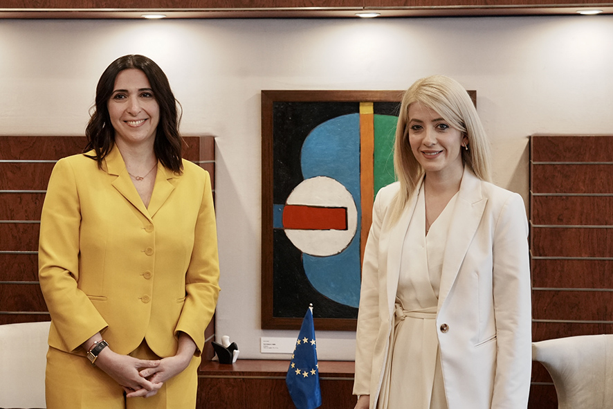 Η Πρόεδρος της Βουλής δέχθηκε σήμερα την Υφυπουργό Ευρωπαϊκών Θεμάτων κ. Μαριλένα Ραουνά - 13/05/2024
