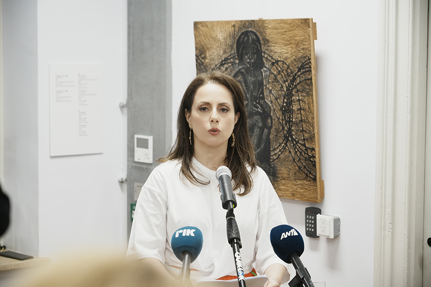 Speech by the curator of the exhibition - ‟Prosfigosimo: A stamp for the refugees of Cyprus. The story of a symbol”, Ms. Maria Paphiti - 27/03/2023