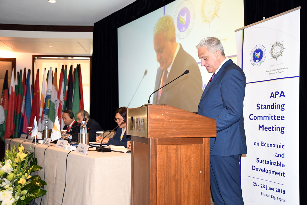 Opening remarks by Mr. Nicos Tornaritis, MP, President of the Committee and Vice-President of the Assembly - 26/6/2018