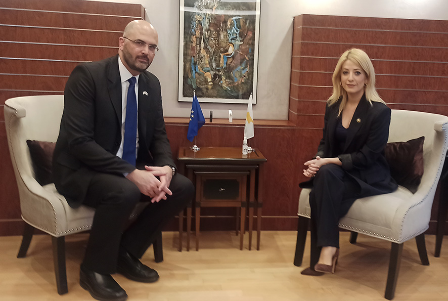 Η Πρόεδρος της Βουλής των Αντιπροσώπων κα Αννίτα Δημητρίου δέχθηκε τον Πρέσβη του Ισραήλ στην Κύπρο κ. Oren Anolik - 19/01/2023